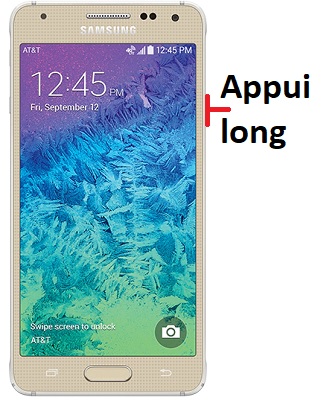 Comment éteindre son Samsung Galaxy Alpha ?