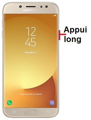 Comment éteindre son Samsung Galaxy J7 2017 ?
