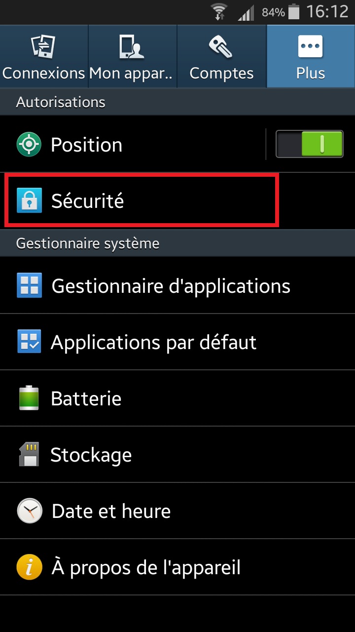 Changer votre code PIN de son Samsung Galaxy ACE 3.