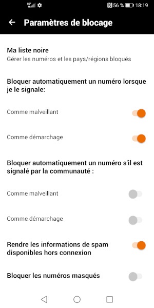 Activer l’anti-spams