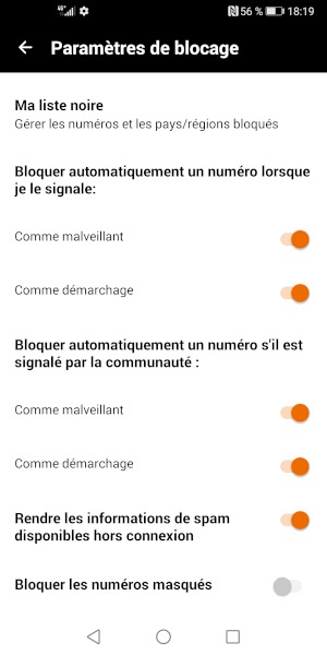 Activer l’anti-spams