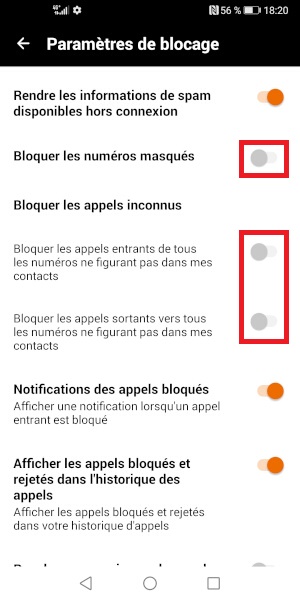 Activer l’anti-spams