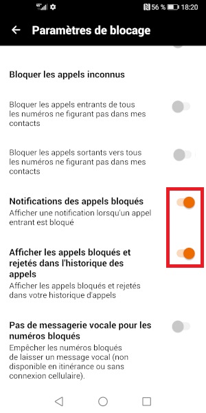 Activer l’anti-spams