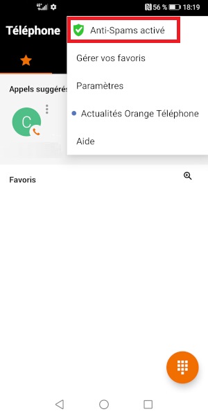 Activer l’anti-spams