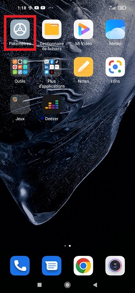 Ajouter le tiroir d’application