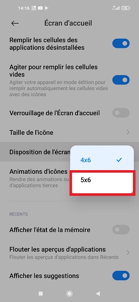 Ajouter des icônes à l’écran d’accueil