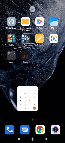 Ajouter et supprimer des Widgets sur Xiaomi.