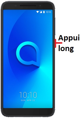 Comment éteindre son Alcatel 3 ?