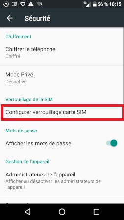 Changer votre code PIN de son Alcatel A3.