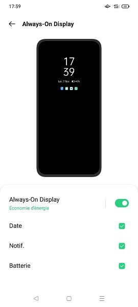 Comment activer Always On Display sur OPPO ?