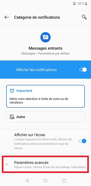 Modifier le son de notification pour l’application Messages