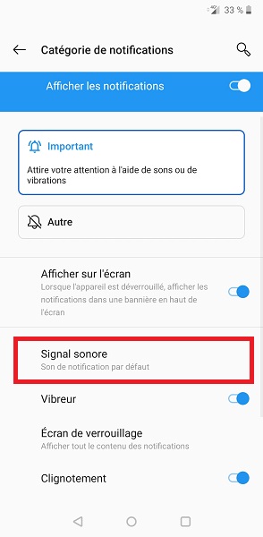 Modifier le son de notification pour l’application Messages