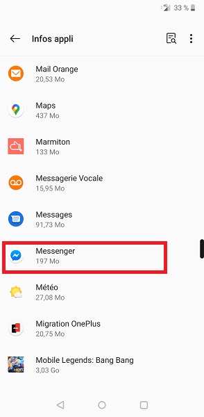 Modifier le son de notification pour l’application Messenger