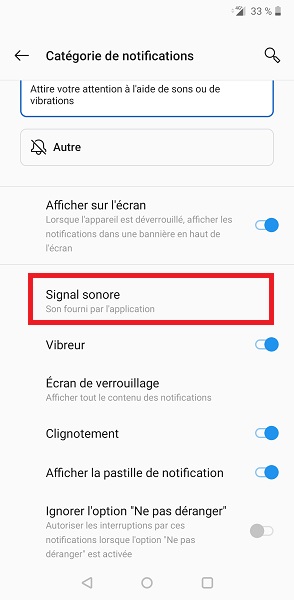 Modifier le son de notification pour l’application Messenger