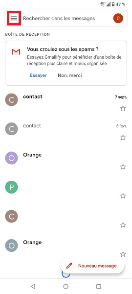 Comment ajouter un autre compte e-mail ?