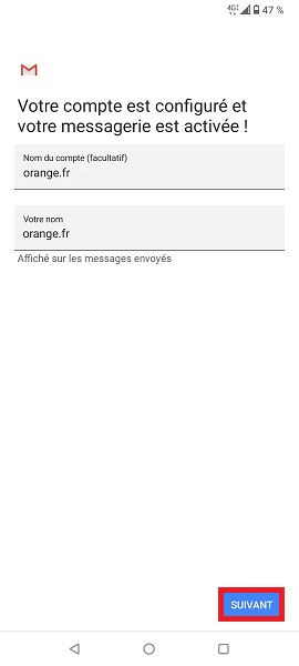 Configuration d’un compte e-mail 
