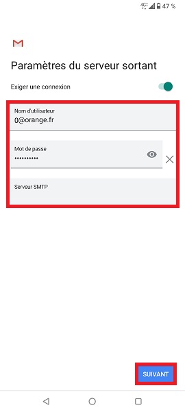 Configuration d’un compte e-mail manuellement
