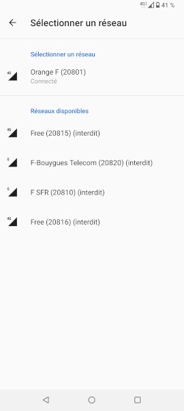 Effectuer une recherche manuelle des réseaux