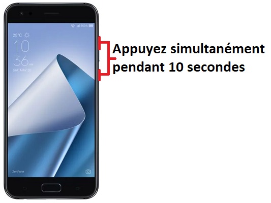 Forcer l’arrêt mon Asus Zenfone 4 ?