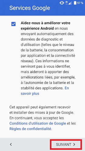Services Google :