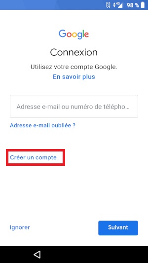 Compte Google :