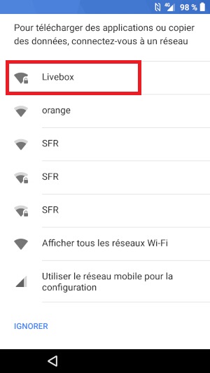 Connectez-vous à un réseau