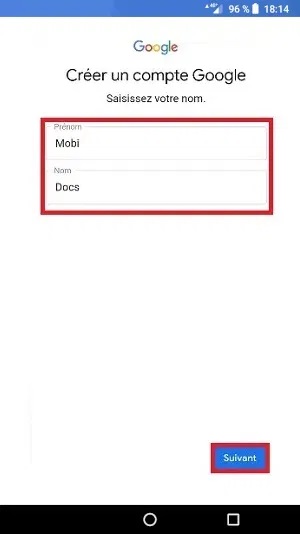 Je n’ai pas d’adresse @gmail.com