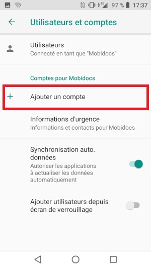Créer ou connecter un compte Google sur son Crosscall