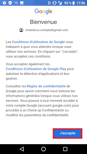 J’ai déjà une adresse @gmail.com