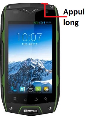 Comment éteindre son Crosscall Odyssey + ?