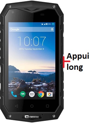 Comment éteindre son Crosscall Odyssey S1 ?