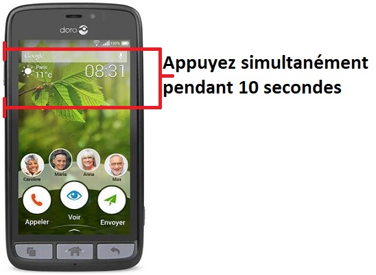 Forcer l’arrêt mon Doro 8031 ?