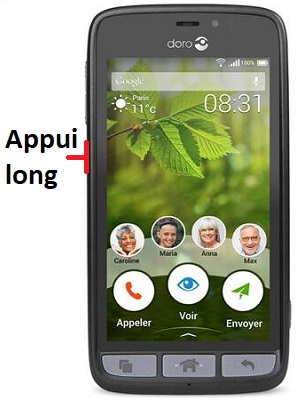 Comment éteindre son Doro 8031 ?