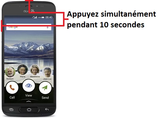 Forcer l’arrêt mon Doro 8040 ?