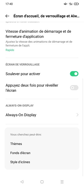Autres fonctionnalités disponibles sur votre écran de verrouillage.