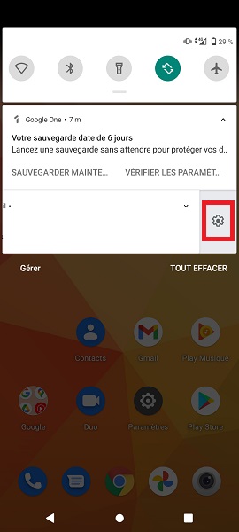 Comment désactiver ou mettre en mode silencieux les notifications reçues ?