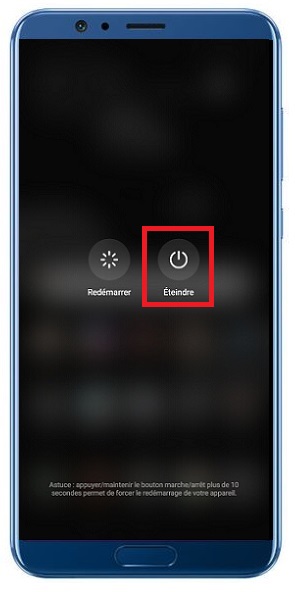 Comment éteindre son Honor View 10 ?