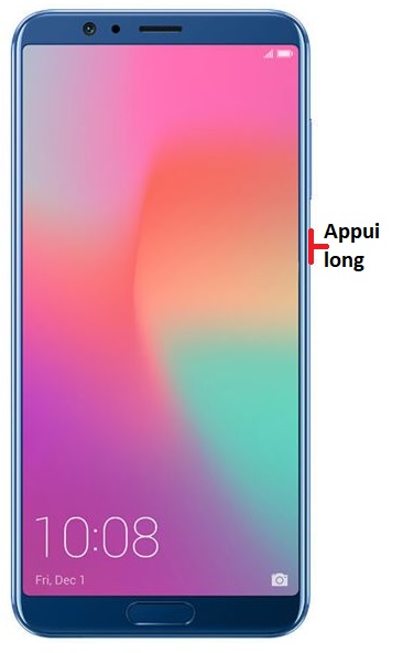 Comment éteindre son Honor View 10 ?