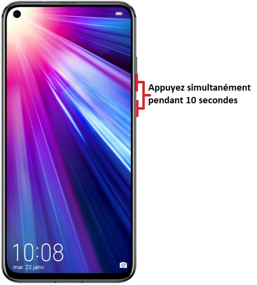Forcer l’arrêt mon Honor View 20 ?