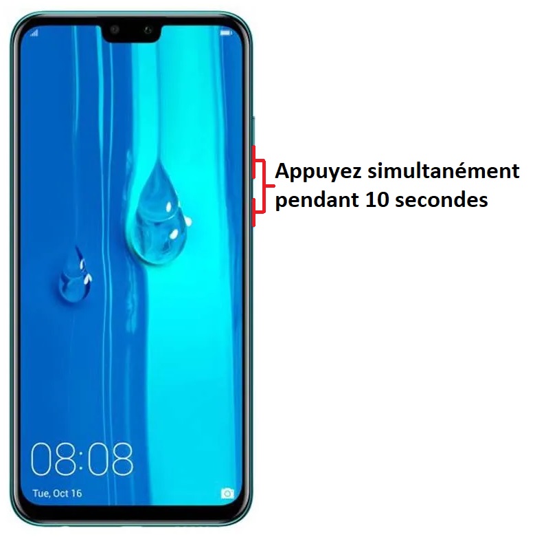 Forcer l’arrêt mon Huawei Y9 2019 ?