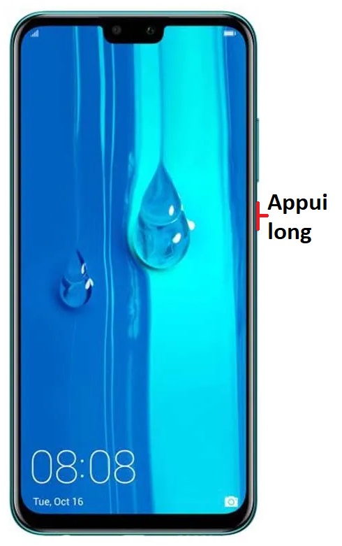 Comment éteindre son Huawei Y9 2019 ?