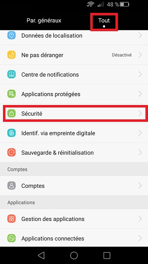 Changer votre code PIN de son Honor 4X