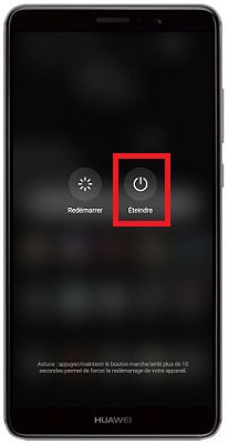 Comment éteindre son Huawei Mate 9 ?