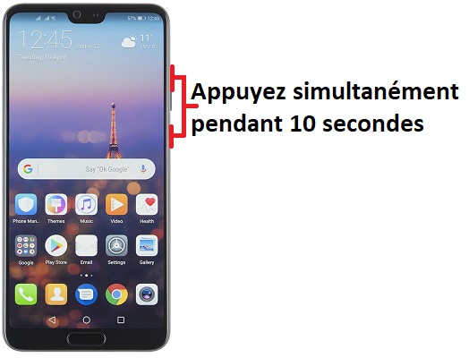 Forcer l’arrêt mon Huawei P20 ?