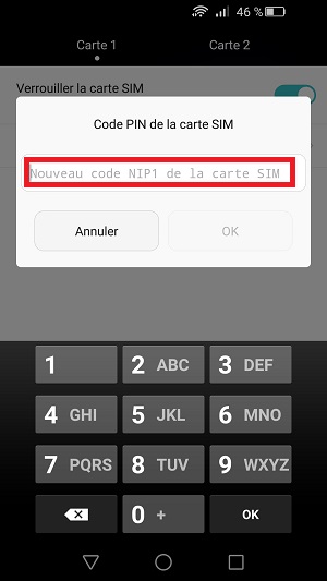 Changer votre code pin de son Honor 7.