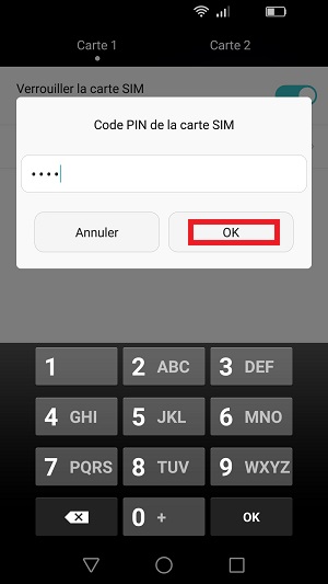 Changer votre code pin de son Honor 7.