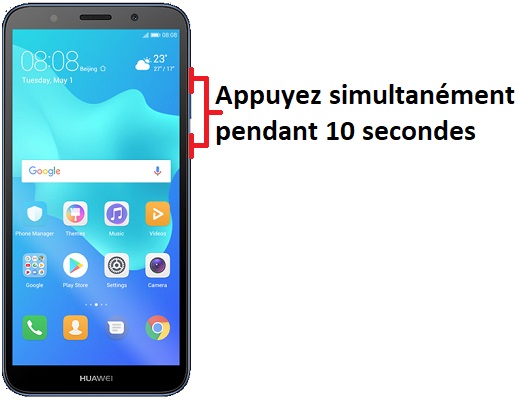 Forcer l’arrêt mon Huawei Y5 2018 ?