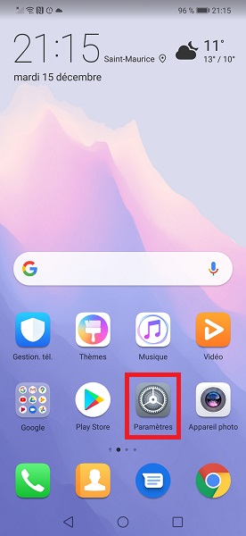 Changer votre code PIN de son Huawei Y5 2018.