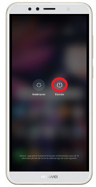Comment éteindre le Huawei Y6 2018 ?