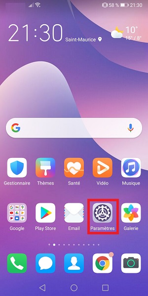 Changer le code PIN sur le Huawei Y9 2018